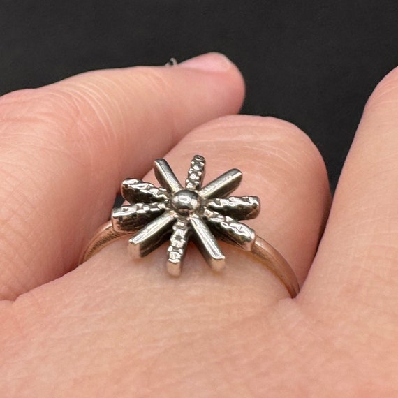 Daisy Sterling Silver Ring - image 1
