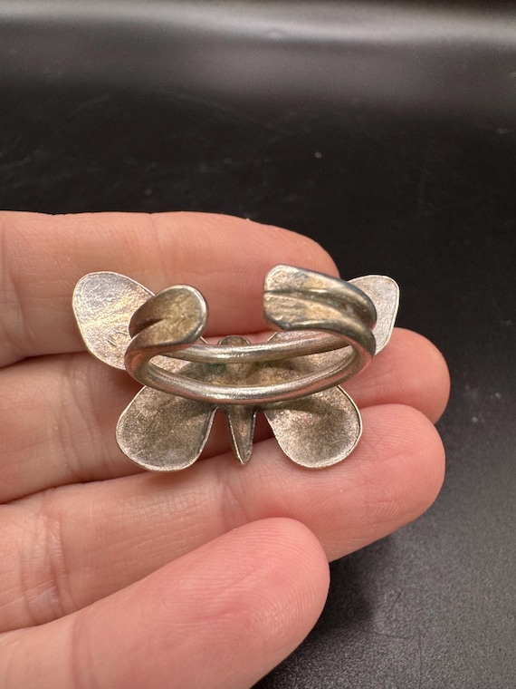 Native American Unsigned Hand stamped Butterfly R… - image 9