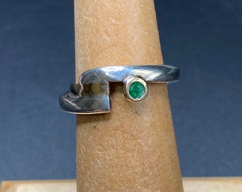 Artisan Green Topaz Sterling Silver Ring