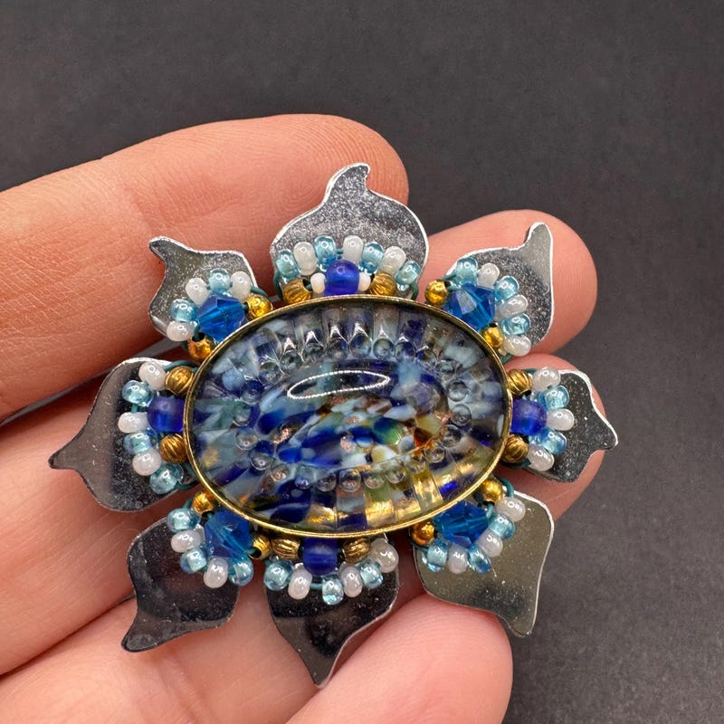 Wire Wrapped Brooch Etsy