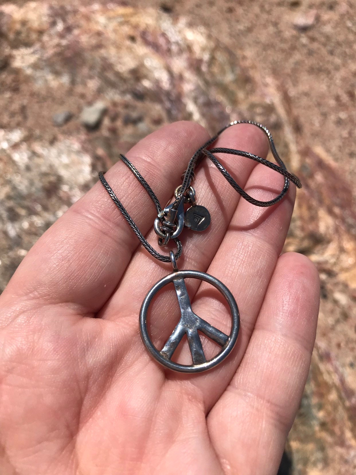Sterling Silver Necklace Silpada Peace 