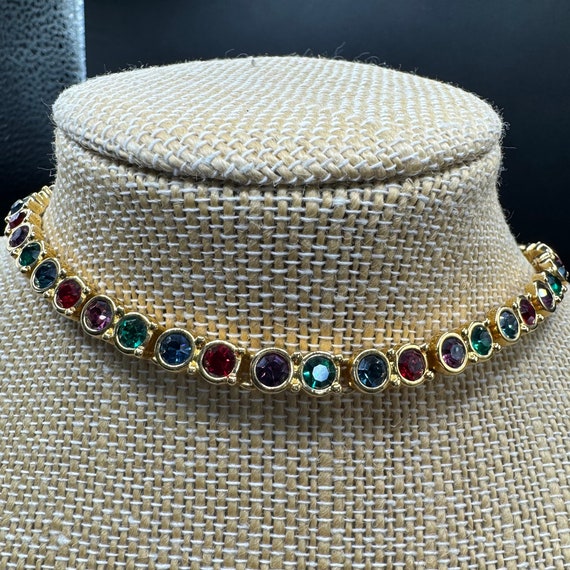 Vintage Swarovski Crystal Choker Necklace - image 10