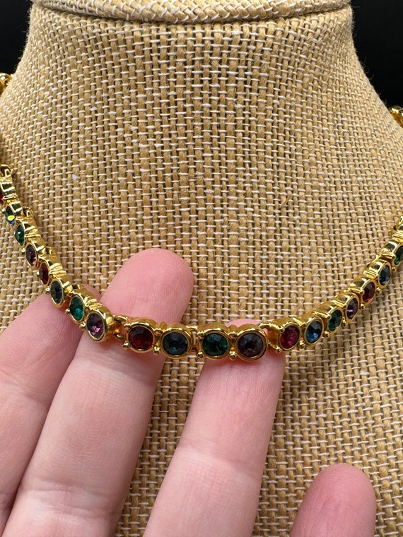 Vintage Swarovski Crystal Choker Necklace - image 7