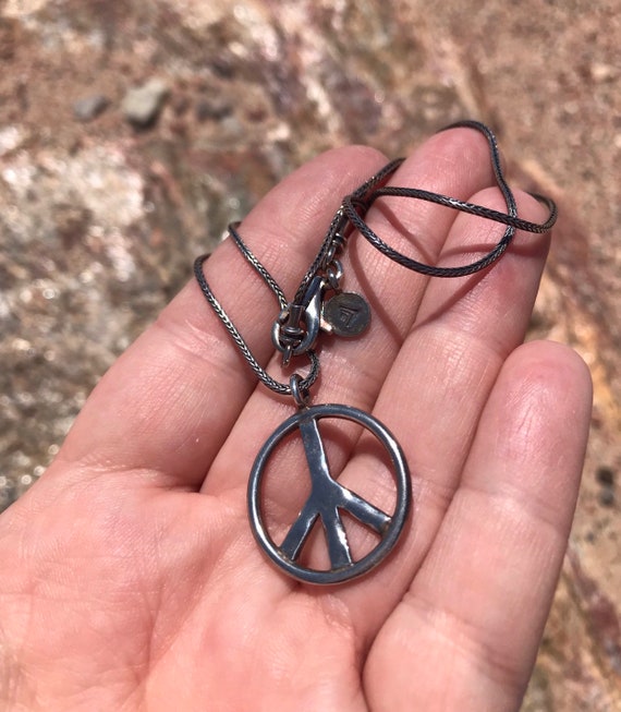 Sterling Silver Necklace Silpada Peace 