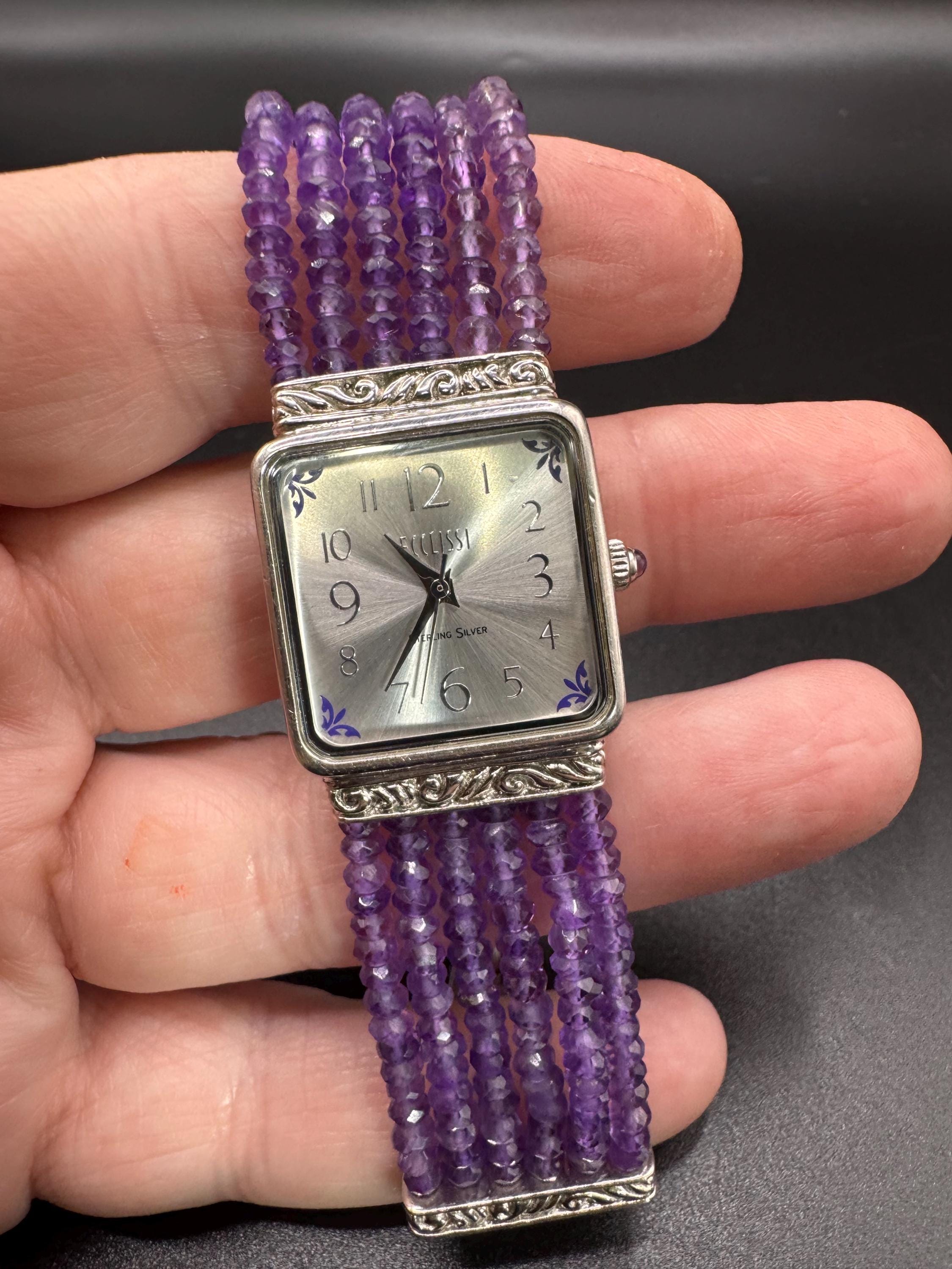 NIB❣️ Lavender Jasper Gem Essence Watch Silver Elemental Beauty: Exotic Stone Dials for the Biver  main image 2
