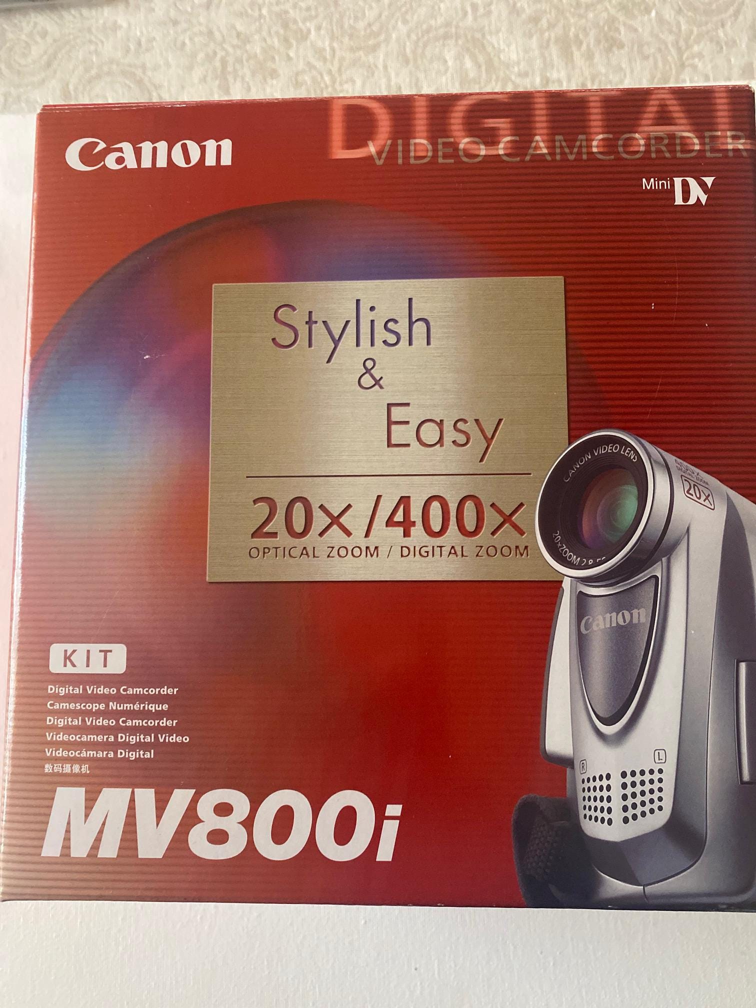Canon Mv800i Digital Video Camera, Ready to Use, Original Box