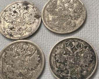 ロシア帝国の銀貨 – 10コペイカ 1912年、1913年、1914年 - Etsy 日本