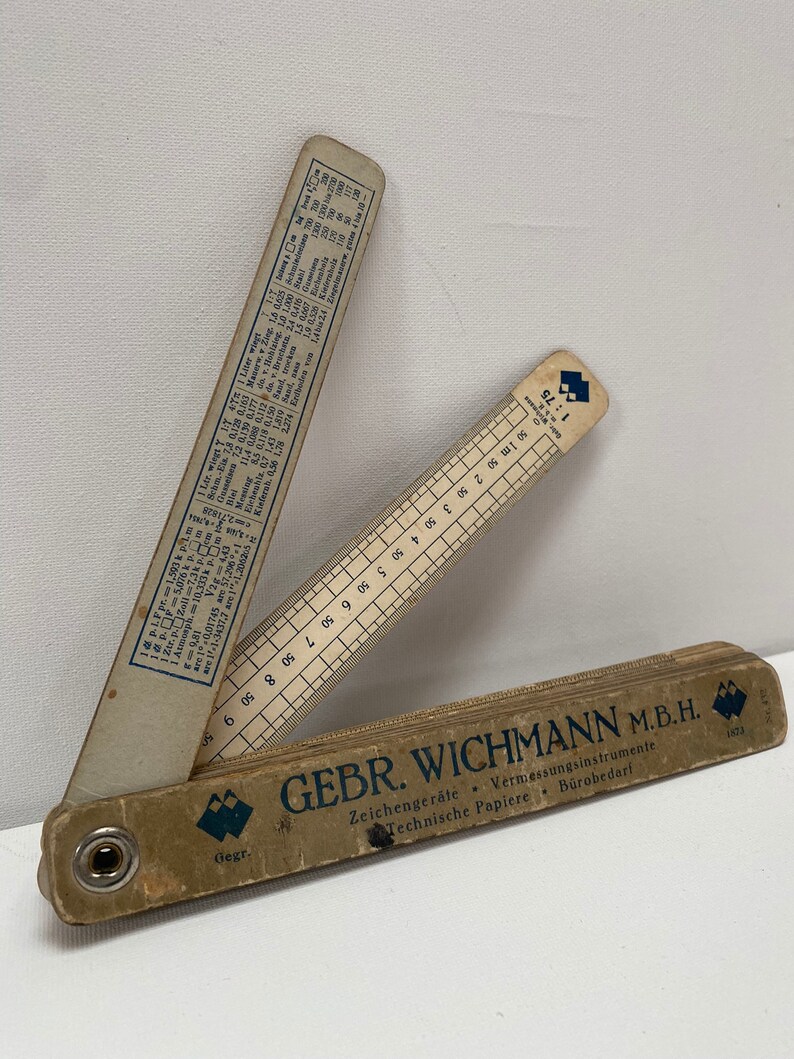 Vintage German Slide Rule Calculator, D.R.G.M. Gebr. Wichmann ...