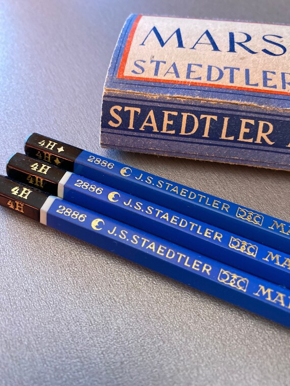 Vintage !! Seven J. S. Staedtler MARS LUMOGRAPH 2886 Art Pencils NEVER USED!