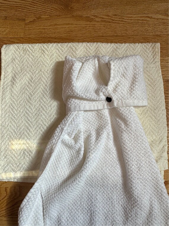 Torchon de cuisine suspendu, serviette suspendue à bouton pression