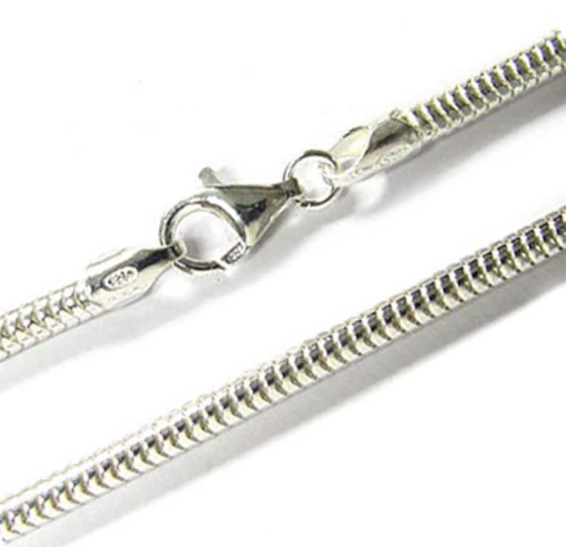 WithLoveSilver 925 Sterling Silver Snake Chain Bracelet With Trinity Clasp - 7.5 Inch - View #9
