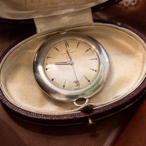 1960&#39;s Eterna-Matic Golf Model Pocket Watch in Stainless Steel