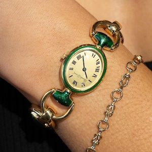 Vintage Ladies Bueche Girod Watch in 18k Yellow Gold