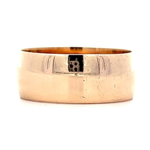 Antique Victorian Cigar Band Style Ring in 10k Yellow Gold
