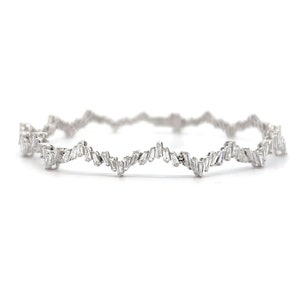 Baguette Diamond Bracelet in 18k White Gold