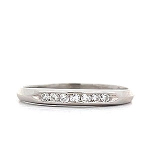 Vintage 1950s Diamond Wedding Band in Platinum