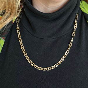 Mariner Link Chain Necklace in 14k Yellow Gold