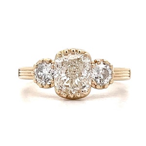 1.51 Kissenschliff Diamant Verlobungsring in 14k Gold