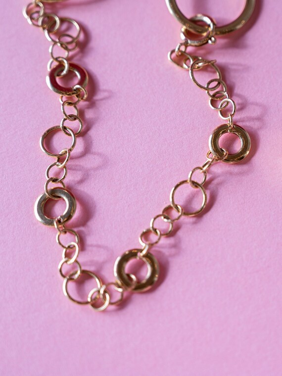 Adjustable Length Chain Necklace in 18k Yellow Gold Gem