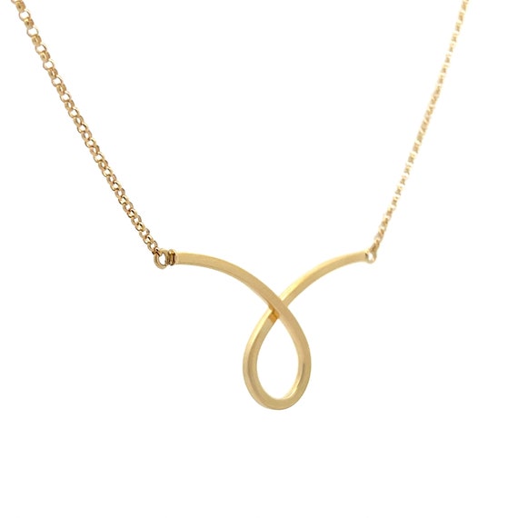 Loop Pendant Necklace in 14k Yellow Gold - image 4