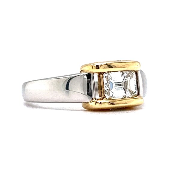Modern .60 Emerald Cut Diamond Engagement Ring in… - image 4