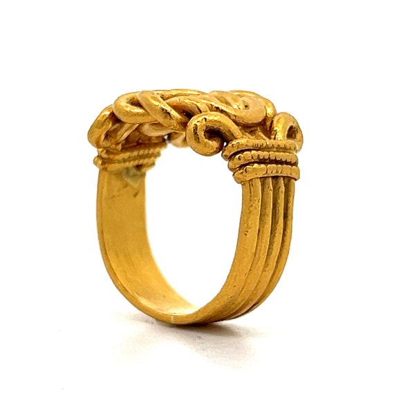 Vintage Victorian Knot Ring  in 24k Yellow Gold - image 5