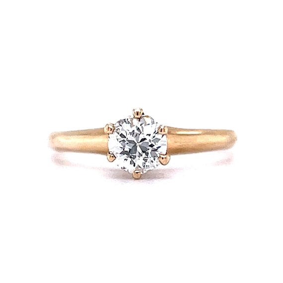 Victorian Solitaire Diamond Engagement Ring in 14… - image 1