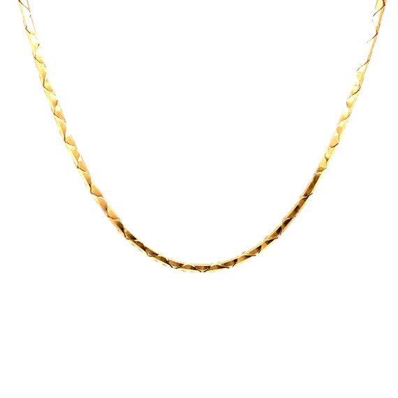 24 Inch Italian Chain Necklace in 14k Yellow Gold - image 2