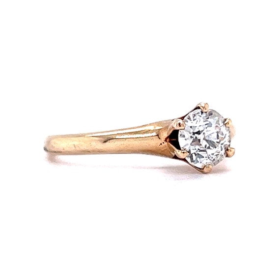 Victorian Solitaire Diamond Engagement Ring in 14… - image 4