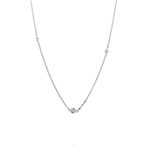 Diamonds By The Yard Necklace in 18k White Gold - image 1