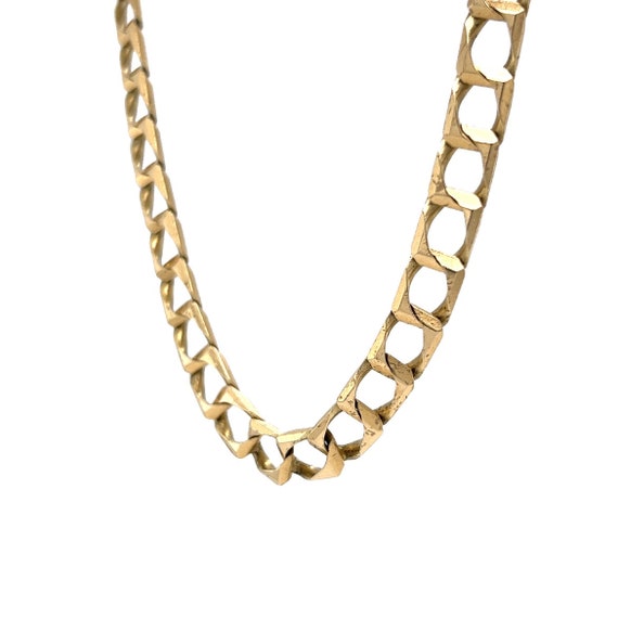 Heavy Chain Link Necklace in 14k Yellow Gold - image 3