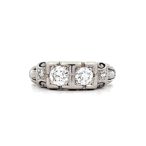 Old European Cut Diamond Ring in Platinum