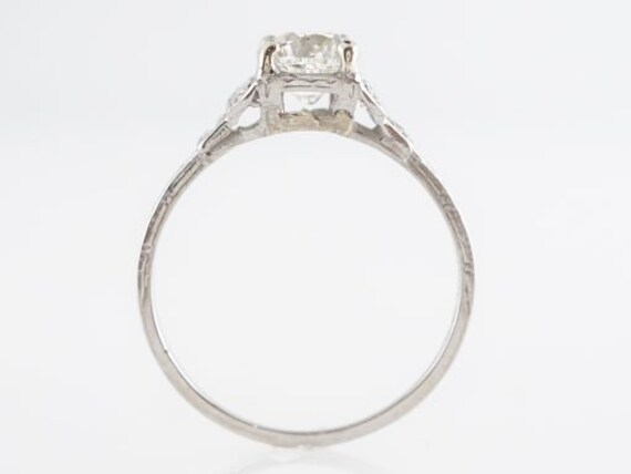 Art Deco Step Diamond Engagement Ring in Platinum - image 8