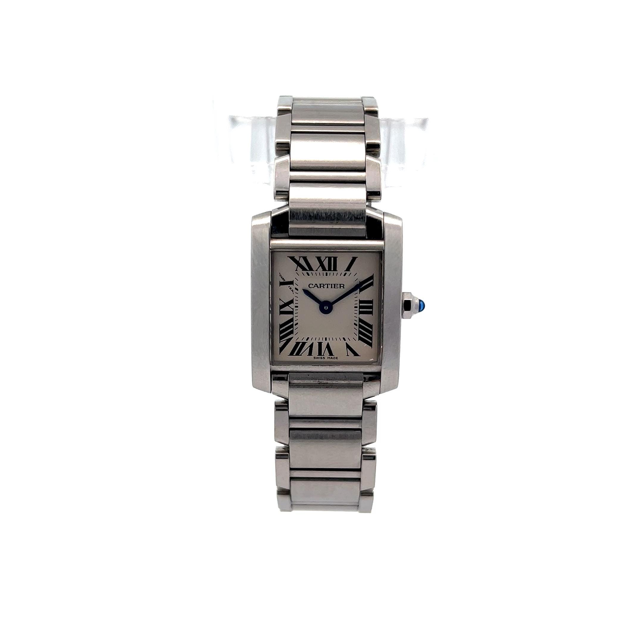 Reloj Cartier Tank Française W51008Q3 en acero inoxidable