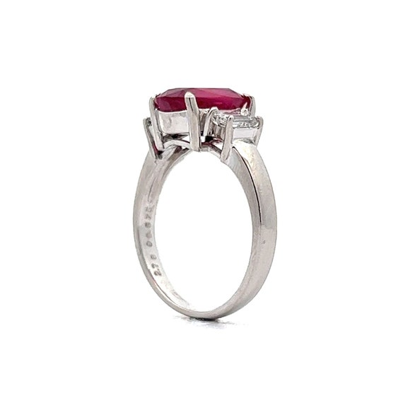 2.78 Oval Cut Ruby & Diamond Accent Engagement Ri… - image 5