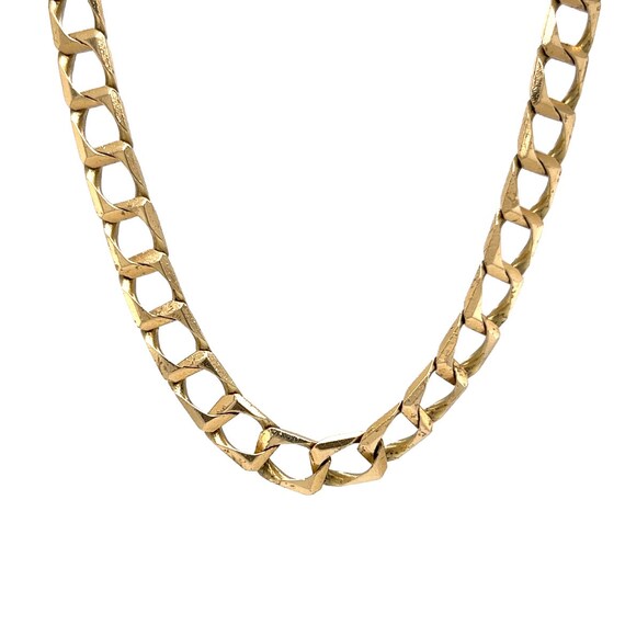 Heavy Chain Link Necklace in 14k Yellow Gold - image 2