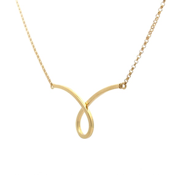 Loop Pendant Necklace in 14k Yellow Gold - image 6