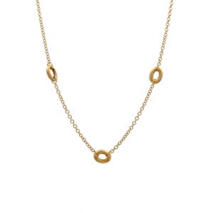 17&quot; Cable Chain Link Necklace in 14k Yellow Gold