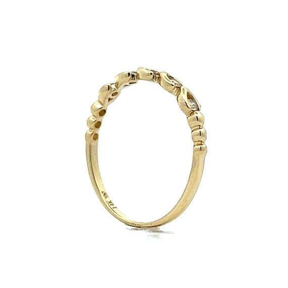 Delicate Diamond Wedding Band in 14k Yellow Gold - image 5