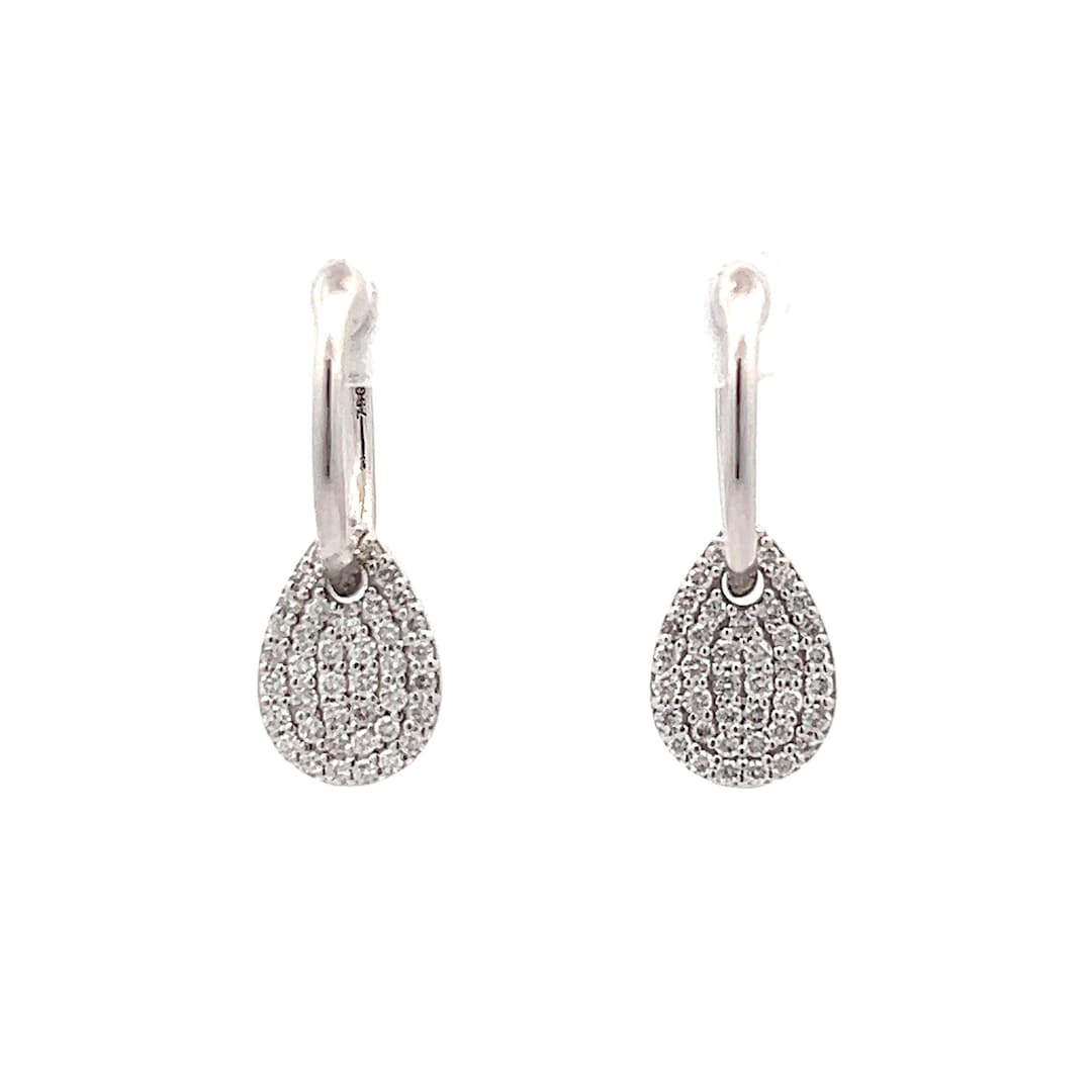 Boucles D'oreilles Clous Diamants 0,77 Ct Or 18K – Diamants Ronds Brillants G/SI1, Certifiés, Neuf
