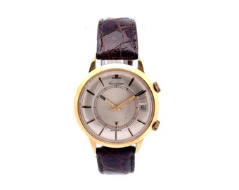 Reloj despertador Jaeger Le Coultre Memovox de oro amarillo de 18 quilates, años 60