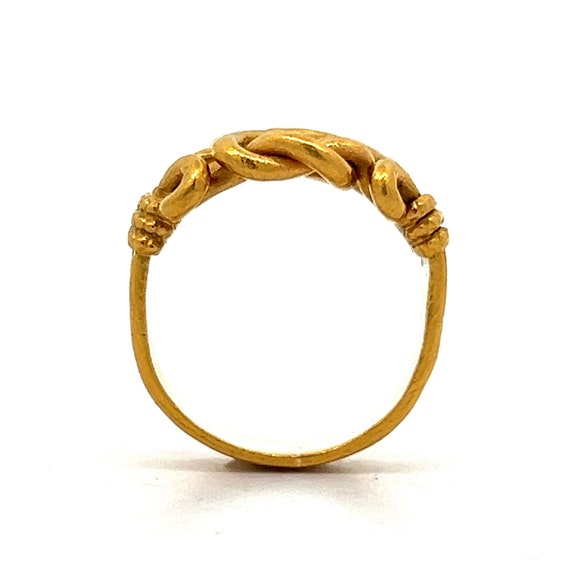Vintage Victorian Knot Ring  in 24k Yellow Gold - image 4