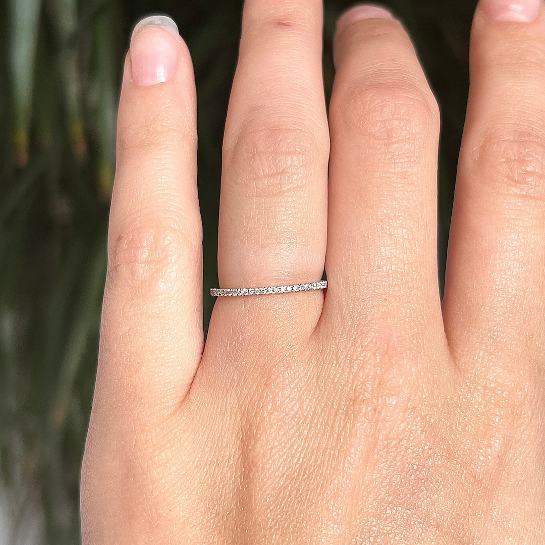 Thin Pave Ring main image 0