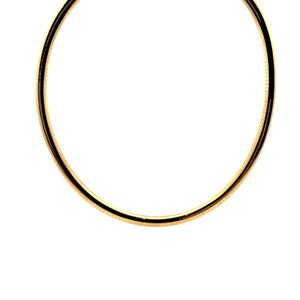 Classic Omega Necklace in 14k Yellow Gold