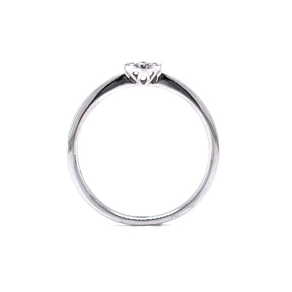 Diamond Pave Stacking Ring in 14k White Gold - image 4