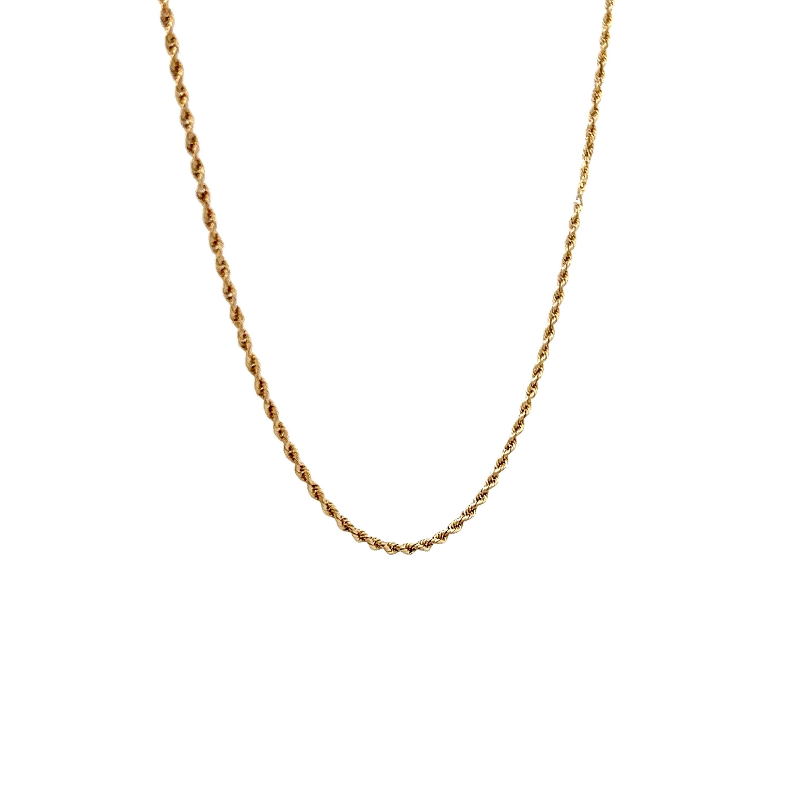 20インチ スパイラルチェーンネックレス 14Kイエローゴールド - Etsy 日本