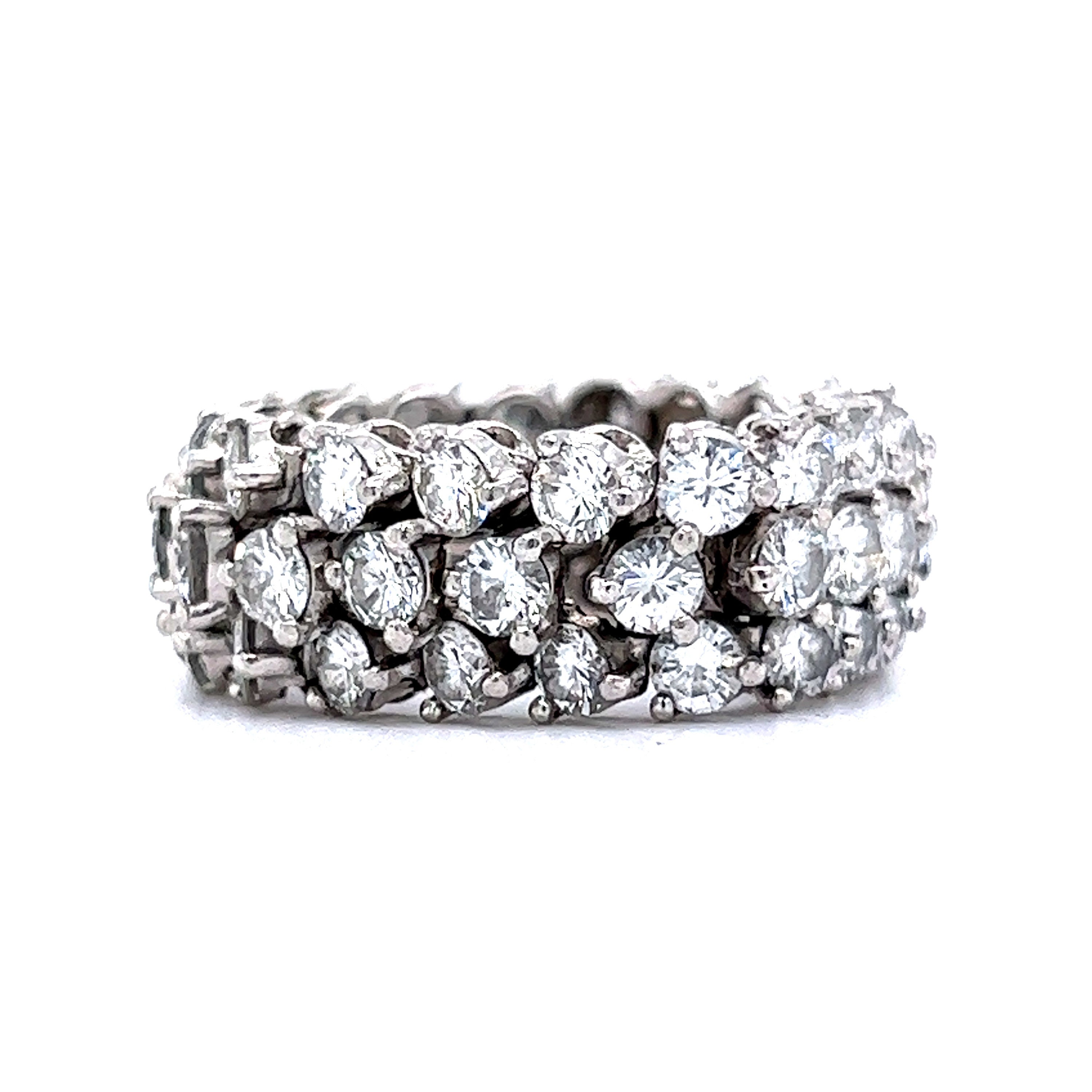 Flexible Diamond Eternity Band in Platinum Etsy Canada