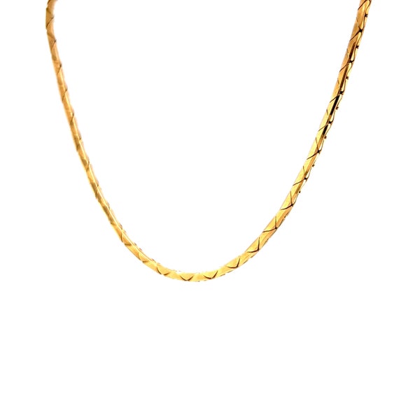 24 Inch Italian Chain Necklace in 14k Yellow Gold - image 4