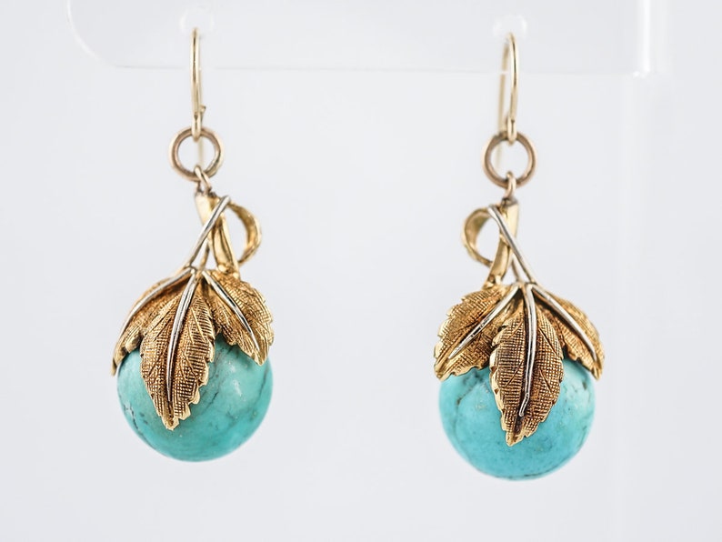 victorian turquoise earrings