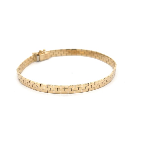 Flat Link Bracelet in 14k Yellow Gold - image 3